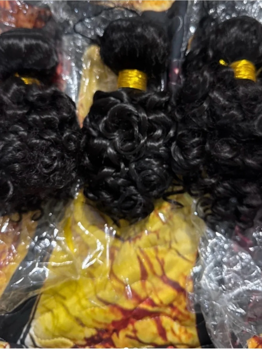 Wave Human Hair Weave Bundles 10,12,14 - Natural Black